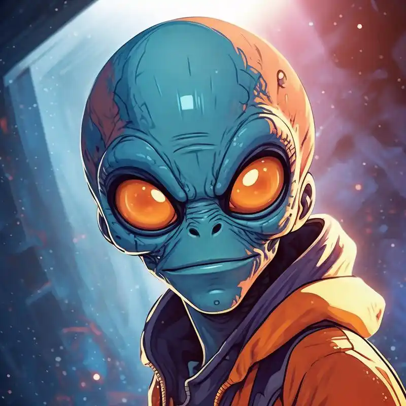 绿色外星人搞怪头像👽来啦!