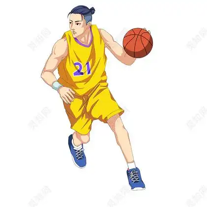 全运会十四运第十四届全国运动会卡通手绘打篮球人物素材