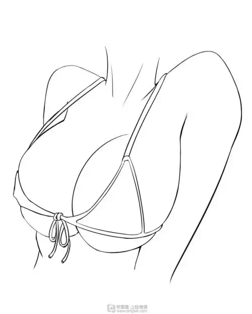作业:如何学动漫手绘之女性胸部的画法与训练技巧 - rh-28-004肥安