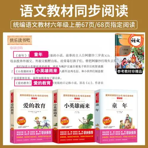 爱的教育六年级必读的课外书适合六年级学生阅读书籍小学经>800_800