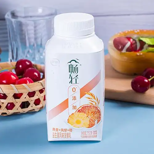 伊利酸奶畅轻250克x4乳酸菌燕麦黄桃草莓早餐酸奶