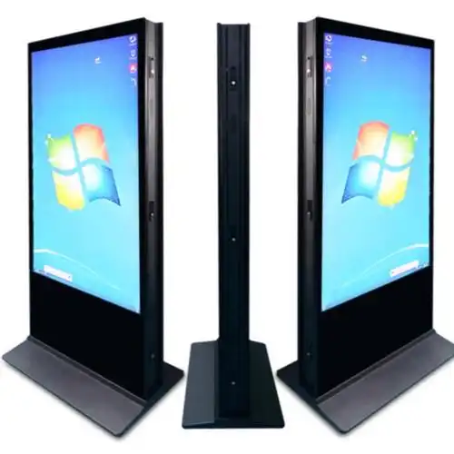 视美特4k超清双面显示屏幕海报机55寸落地立式双屏广告机