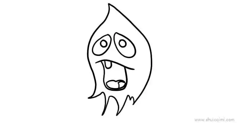 恐怖幽灵儿童画怎么画 恐怖幽灵简笔画简单