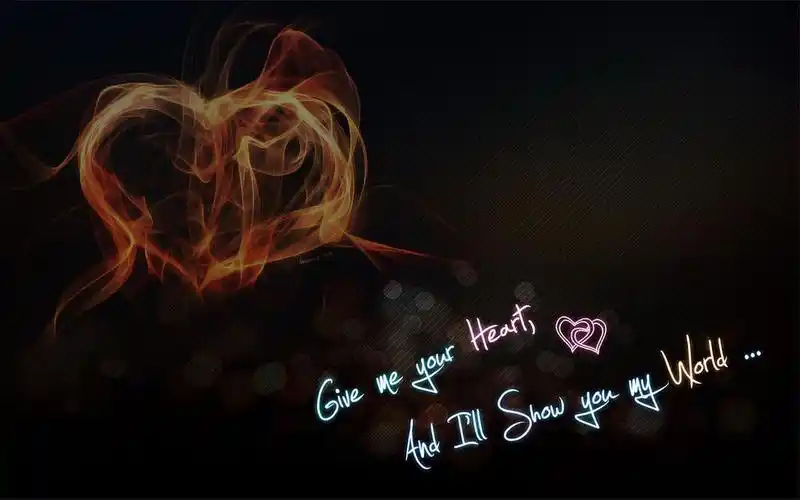 浪漫表达爱情方式爱的心形电脑壁纸