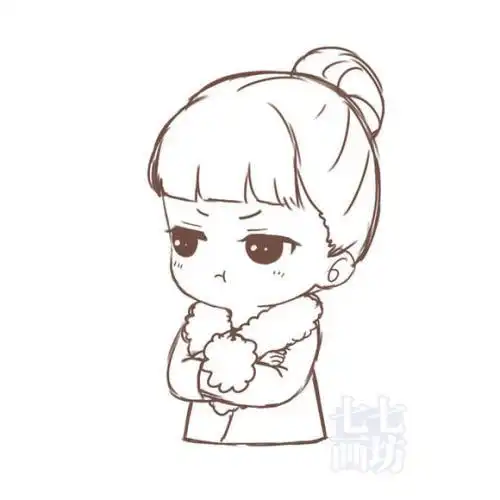 明星简笔画赵丽颖