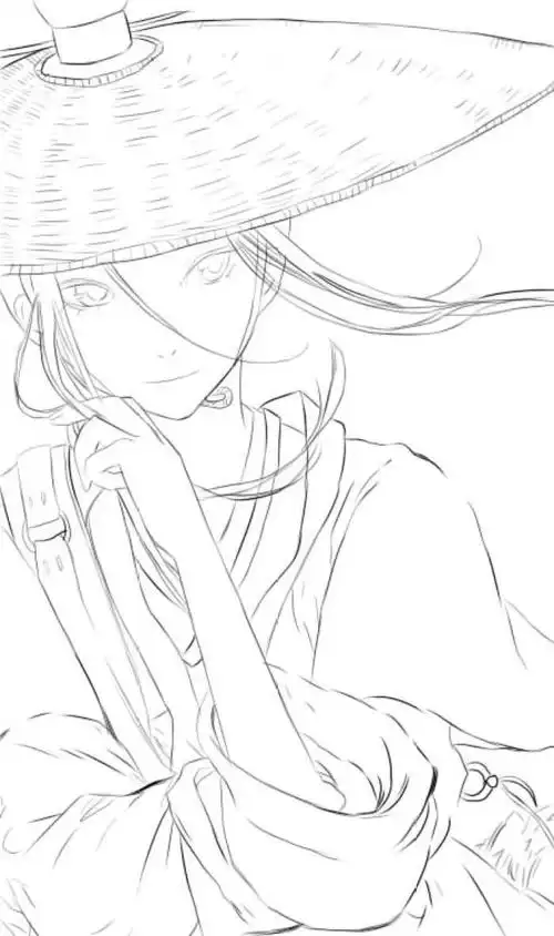 【果冻】线稿 动漫 黑白素材 插画 手帐 - 堆糖,美图壁纸兴趣社区