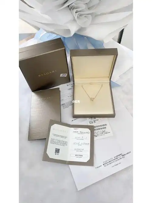 18k金钻石大宝格丽项链证书图片宝格丽小蛮腰项链编号和证书