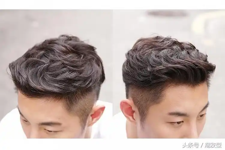 韩式烫发纹理好看男生发型,配上自然的发色,更加时尚潮气