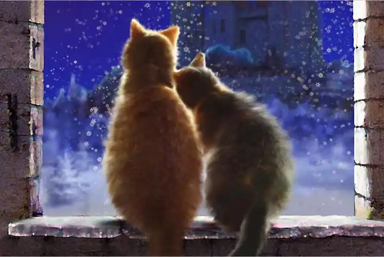 成人1000片木质拼图1500儿童益智玩具定制情侣生日礼物 猫咪依偎