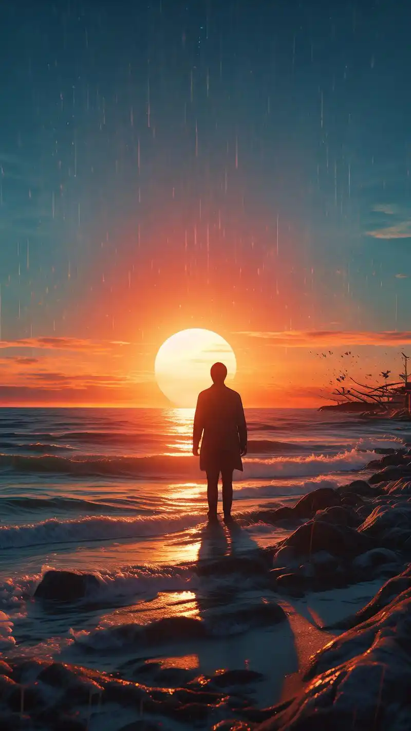 93这组海边背影壁纸或许能带你穿越到那片梦幻的海岸.