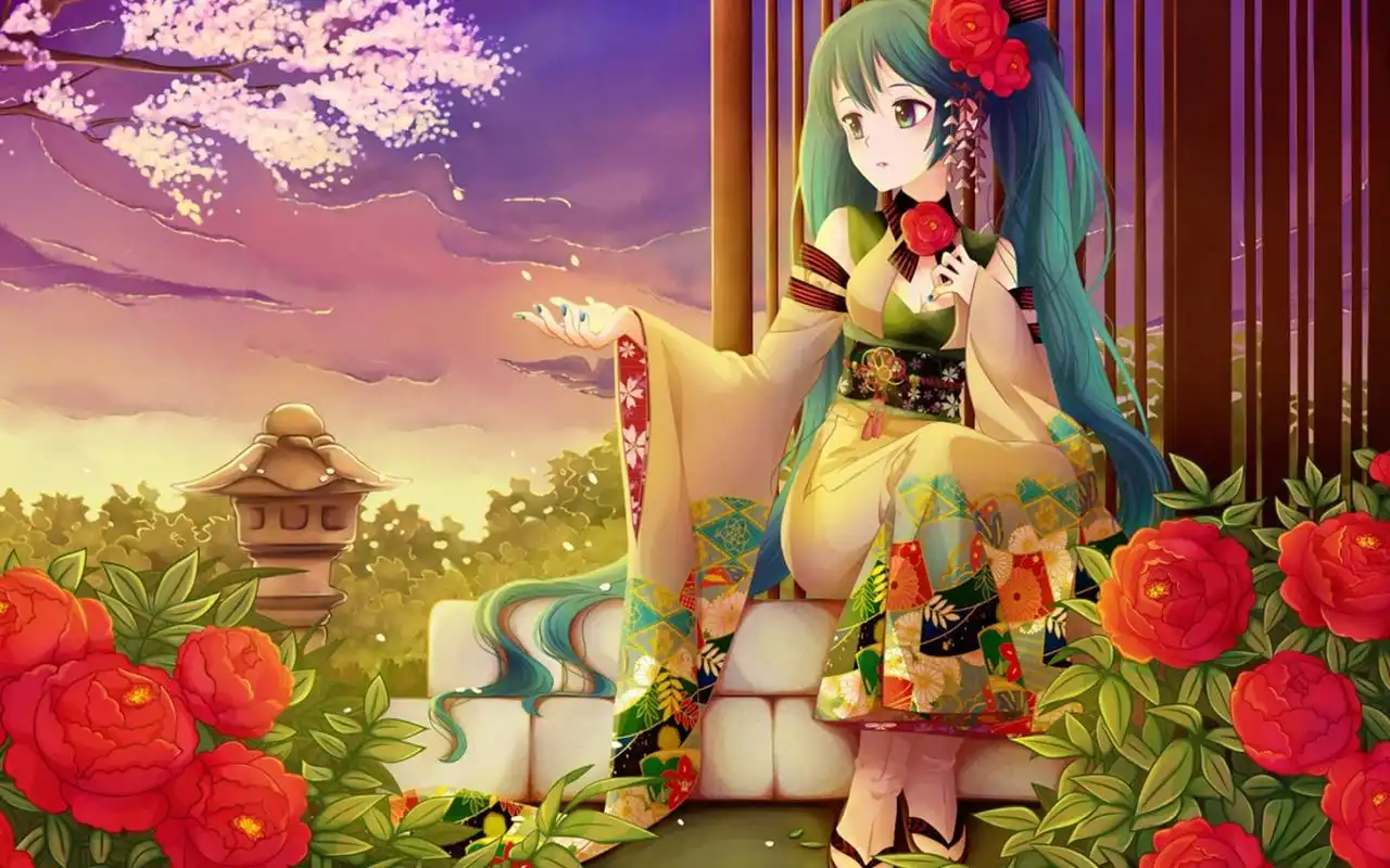 好看的日本动漫卡通梦幻美女图片桌面壁纸高清