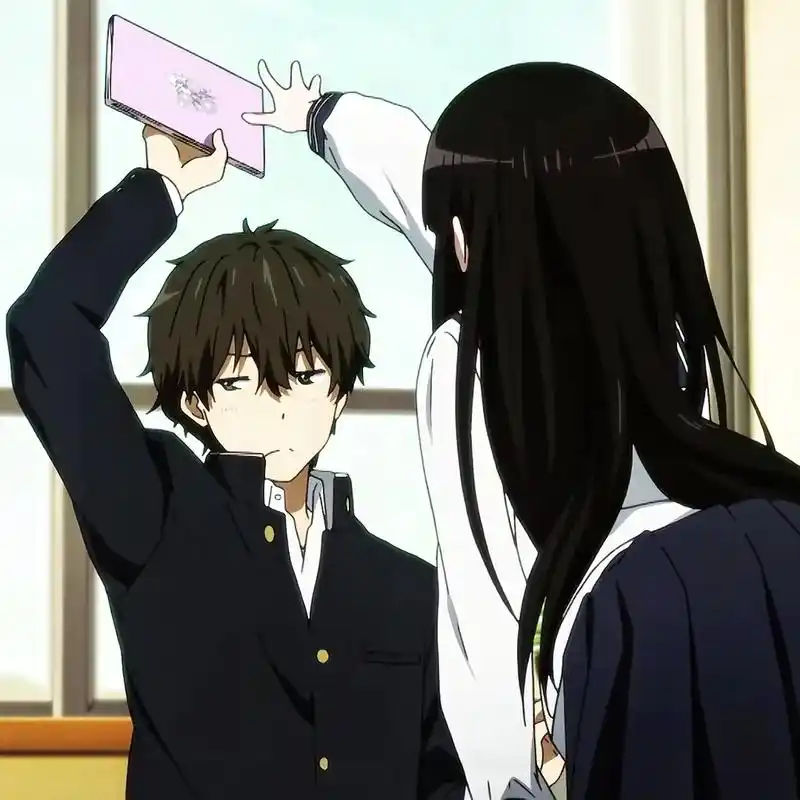 冰菓情头#冰菓情头 #动漫情侣头像一男一女 #动漫情头双人超甜