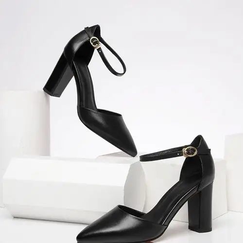 鱼嘴扣带增高鞋女凉鞋