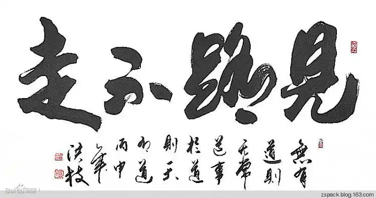 见路不走 麦洪枝书法