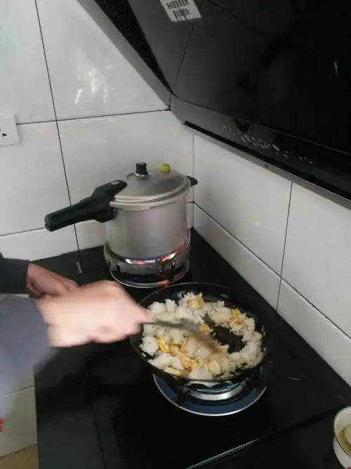 今天,我早早的起了床,便去烧饭了.