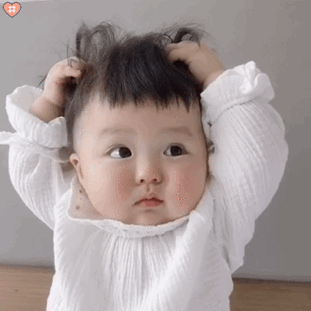 萌娃丸子妹表情包动图