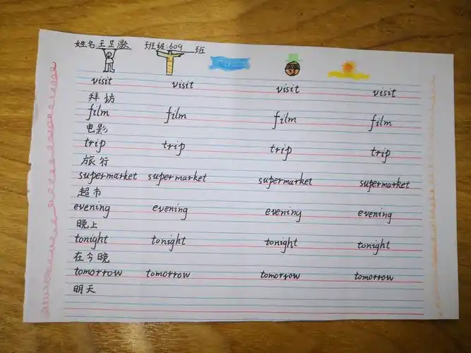 培养良好的书写习惯--英语单词书写展