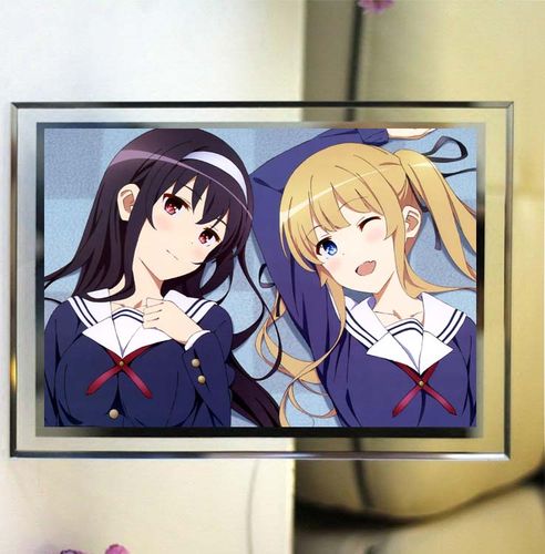 路人女主的养成方法/加藤恵霞之丘诗羽水晶相框玻璃照片定制动漫