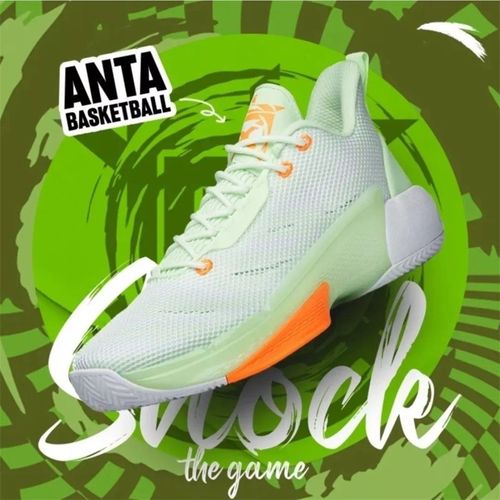 安踏篮球鞋男进击4代2022夏季kt汤普森网面防滑耐磨运动球鞋 安踏白