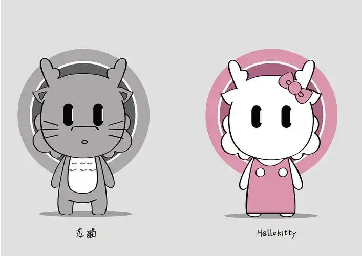 一堆卡通形象设计