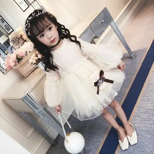 童装女童连衣裙2018新款宝宝春装纱裙蓬蓬裙小女孩裙子儿童公主裙