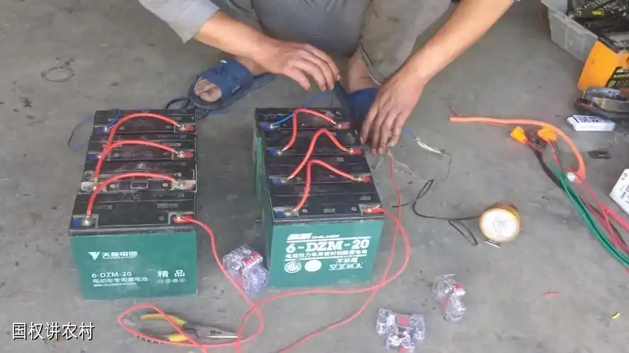 电动三轮车安装两组电池接线讲解;师傅教你学会自己在家就可安装