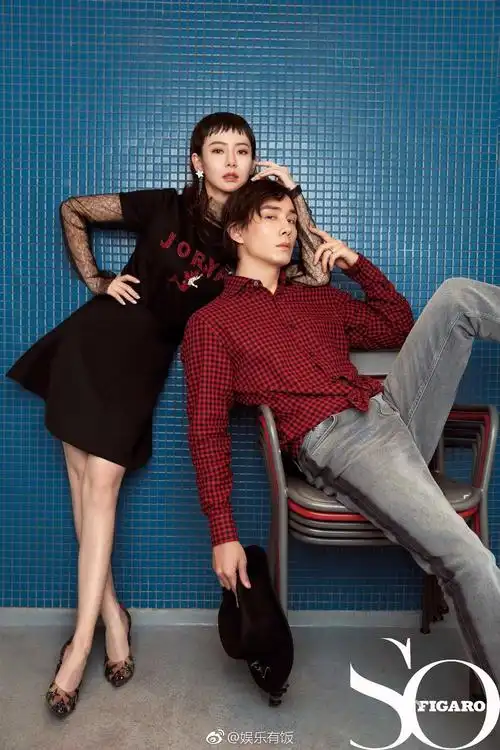 戚薇李承铉登sofigaro费加罗2月刊封面示爱如初