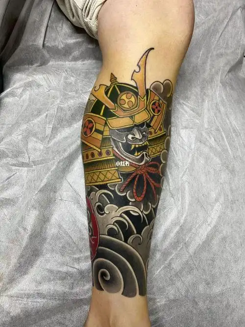 西安纹身  #西安纹身工作室  #传统纹身  #小腿纹身  #日式老传统