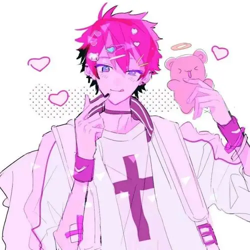 粉色是甜甜的颜色【情侣头像】