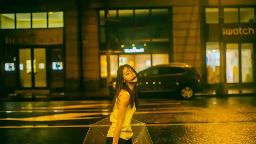 伤感雨中撑伞女孩唯美桌面壁纸图片下载4