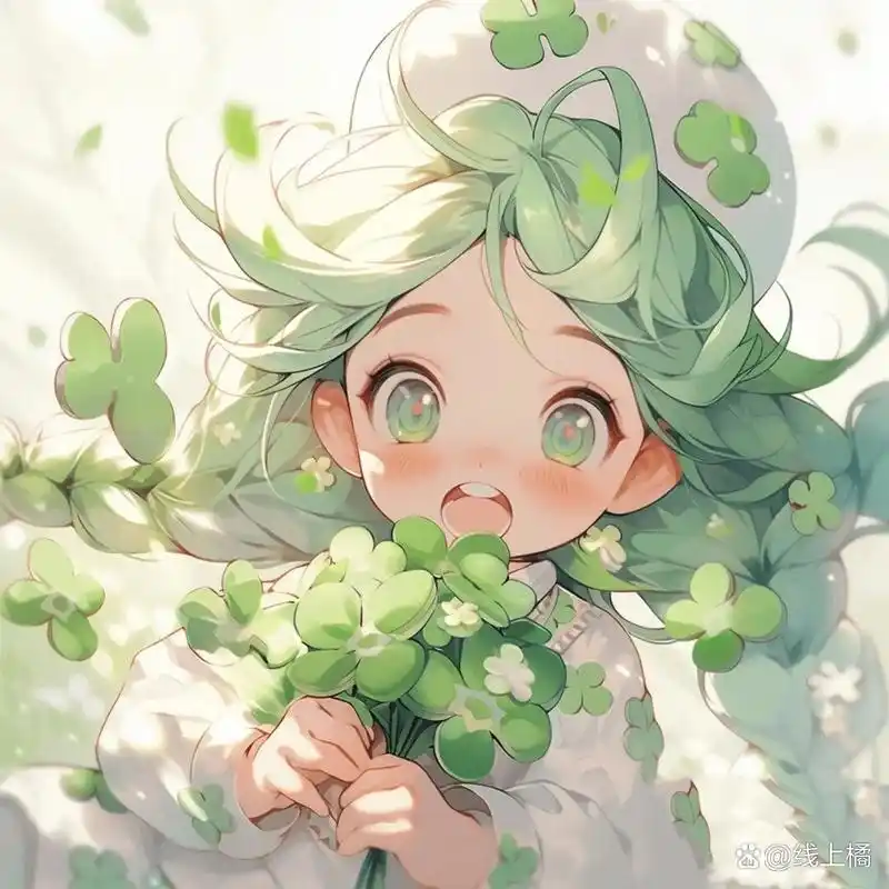 绿色幸运草女生头像 下期还想看什么评论区留言(破10赞更)