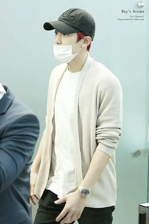 朴灿烈 仁川机场