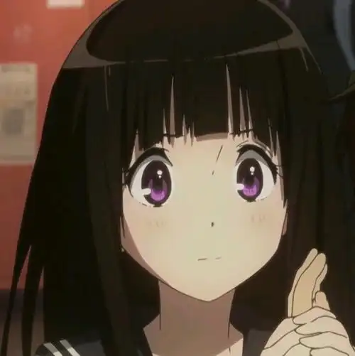 冰菓动漫头像情侣折木奉太郎千反田爱瑠!第一集自截 - 哔哩哔哩