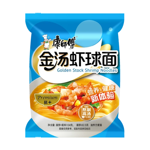 商品详情 - 康师傅 金汤虾球面 方便面 单包装 104g 包装随机发送