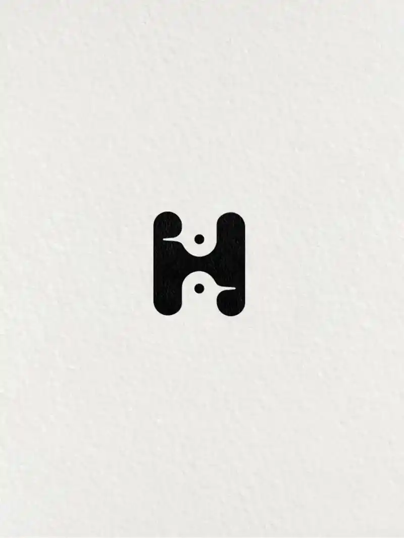 字母logo设计-h.字母h的logo设计案例欣赏#logo - 抖音
