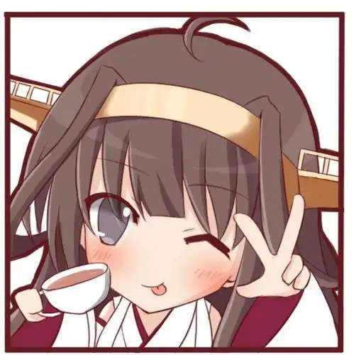 吐舌眨眼卖萌的舰队collection金刚头像