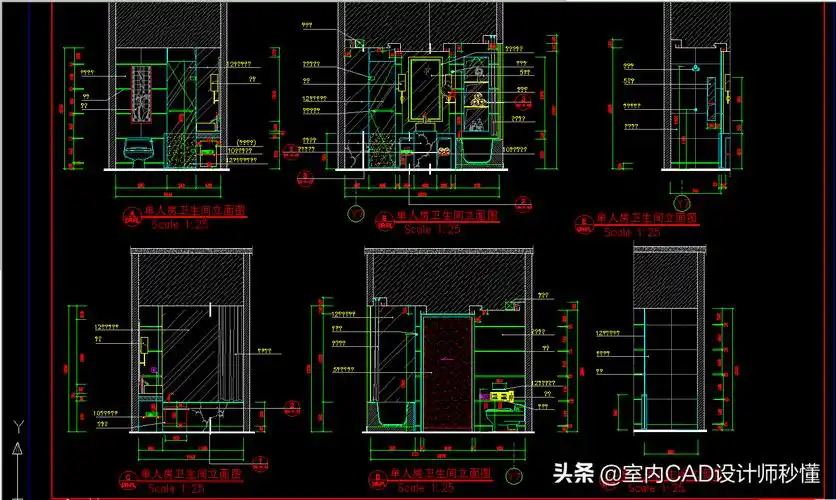 室内设计:施工图深化必备180套cad工装施工图节点大样图
