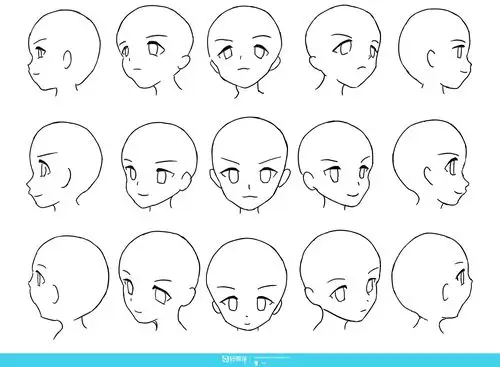 作业:动漫人物头部仰视,俯视的画法训练 - bb狮 - 轻微课