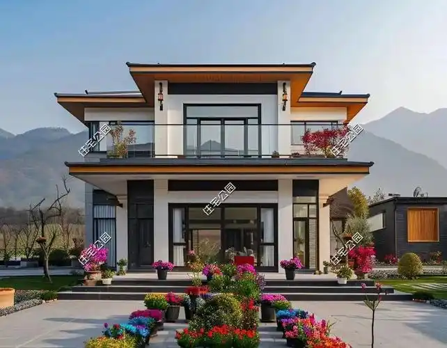 10款现代中式农村别墅,现代融入中式,才适合乡村!