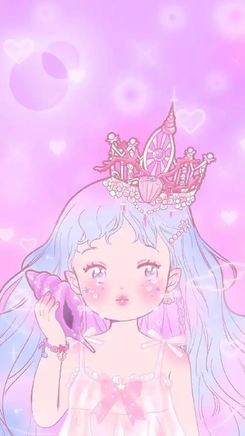 粉嫩少女心可爱卡通图片手机壁纸