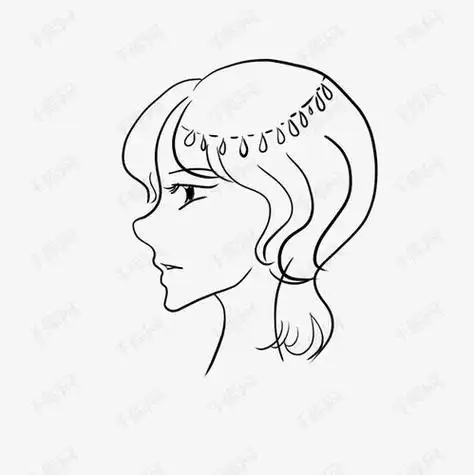 侧面女孩简笔画94简笔画文化绘画侧脸美女简笔画简笔画侧脸美女简笔画