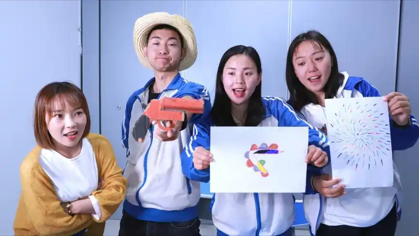 搞笑剧:绘画课考试,画出信号枪得100分,大圣做出来为什么是0分