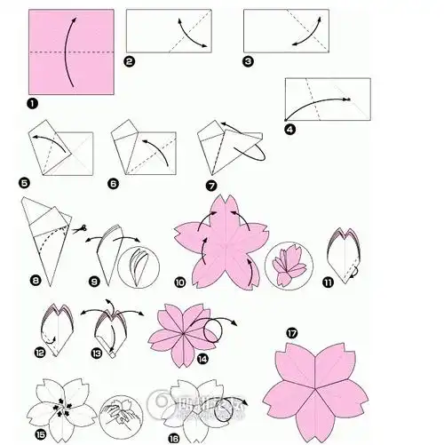 怎么折花朵