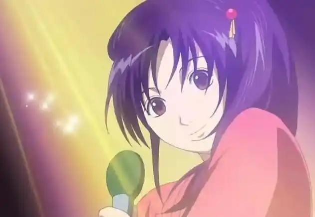 求带有乐器的或麦克风的女生动漫头像