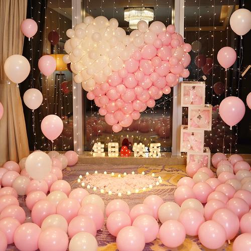 生日快乐led字母灯惊喜浪漫派对趴体道具装饰品场景布置创意气球
