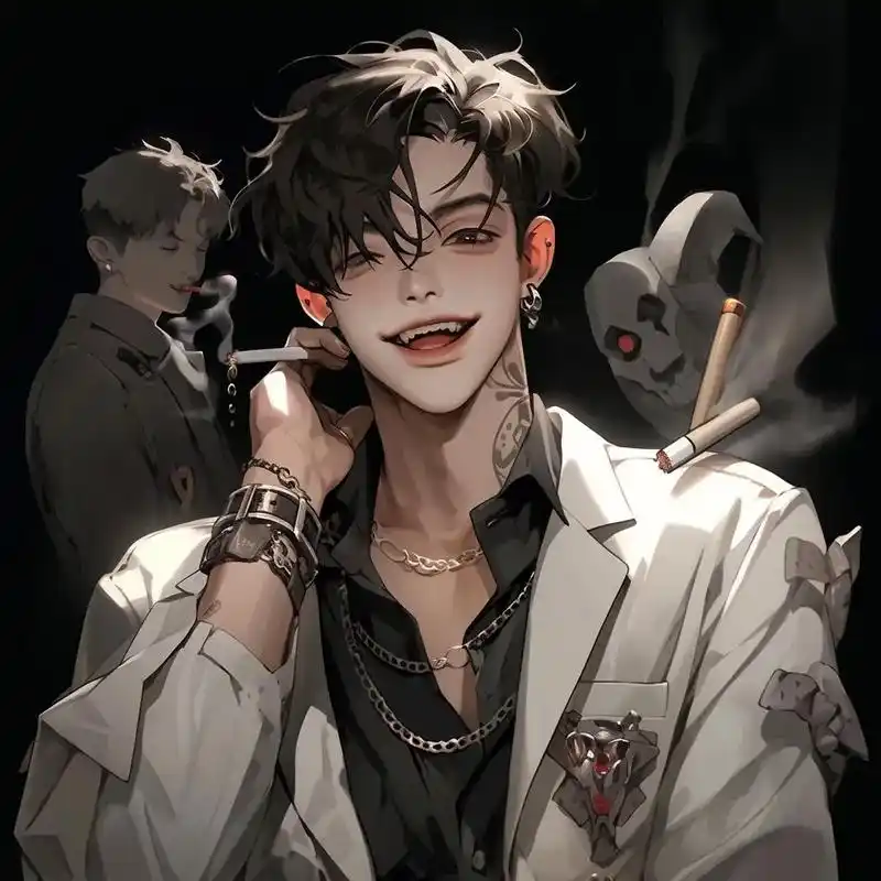 动漫男生头像 #二次元原创 #高冷头像 #禁欲系 #超a头 - 抖音