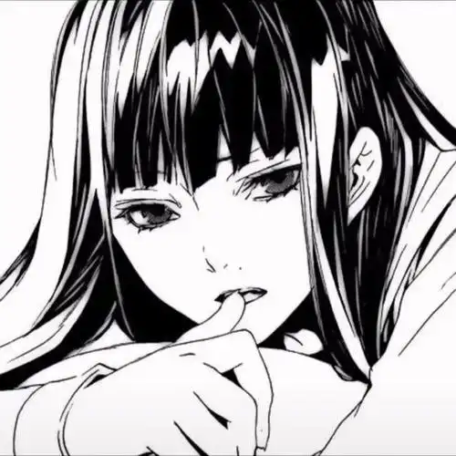 有没有黑白动漫女头像,要酷和霸气一点的,但是不要太吓人?