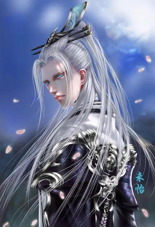 78美少年同人妖孽美男子帅哥插画漫画手绘cg插画3d游戏人物