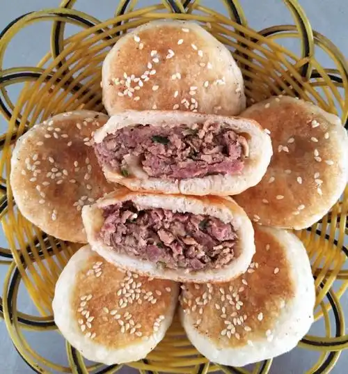 五香牛肉烧饼