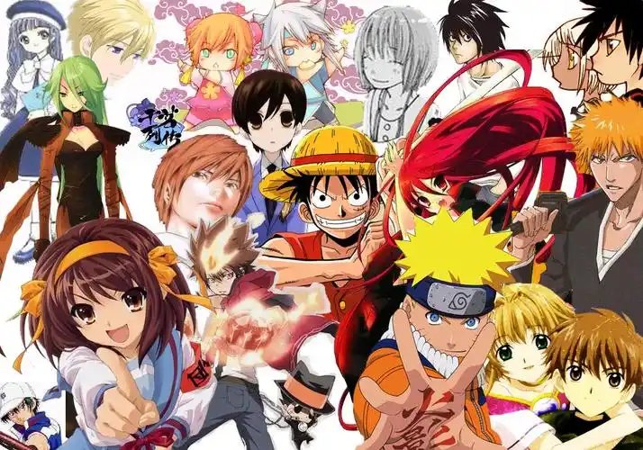 求将很多动漫人物ps在一起的图片